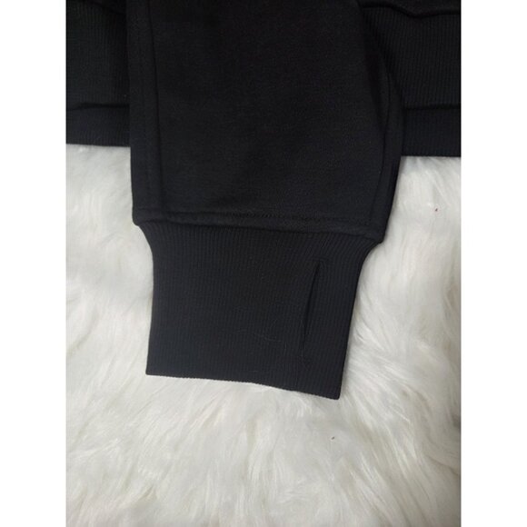 NWT Lululemon Scuba Oversized Half Zip Hoodie Sweater in Black Sz 10 - Picture 5 of 7